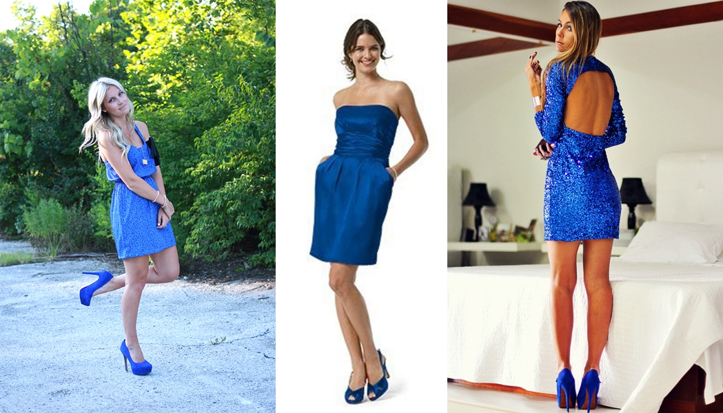 Какие Колготки Одеть С Синим Платьем